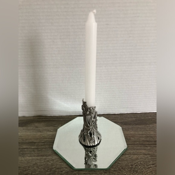 1990 Seagull Pewter Daffodil Candle Holder - Picture 1 of 15